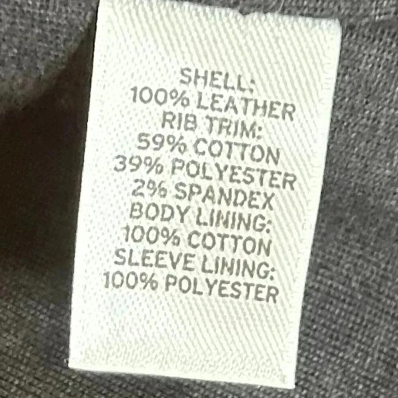 Trouvé Size XS Leather Jacket Blazer Coat V-neck Zip up Moto Style Lambskin Leat - Picture 9 of 10